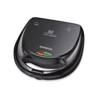 Imagem de Sanduicheira Fast Grill e Sandwich Mondial Preto 750W S-12