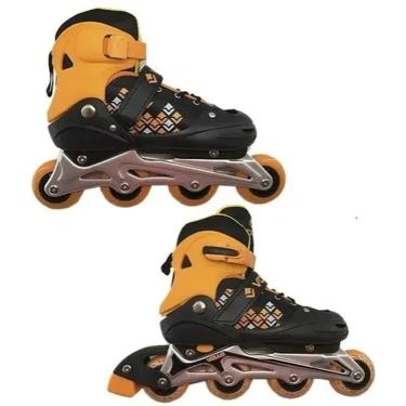 Imagem de Patins In Line Laranja e Preto Tam 31/34 - Vollo VPL251P