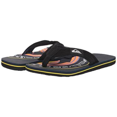Imagem de Quiksilver Chinelo unissex com alça infantil, Preto 1, 13 Big Kid