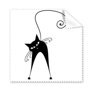 Imagem de Pano de limpeza para tela de telefone Halloween preto para amantes de gatos, 5 peças