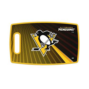 Imagem de Sports Vault NHL Pittsburgh Penguins Grande Tábua de Corte, 36,8 cm x 22,8 cm