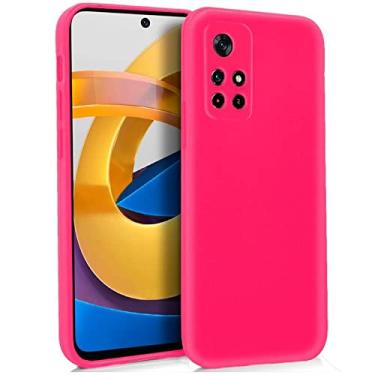Imagem de Capa de silicone legal para Xiaomi Poco M4 Pro 5G/Redmi Note 11S 5G (rosa)