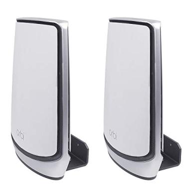Imagem de Koroao Suporte de parede de metal para Orbi Whole Home Tri-Band Mesh WiFi 6 System/Orbi Ultra(RBK850) (RBK852)(RBK853)/(RBS750)(RBS751)(RBK752)(RBK753)(960/860 Series)/(AX4200)(AX5700) (AX600000) (embalagem com 2)