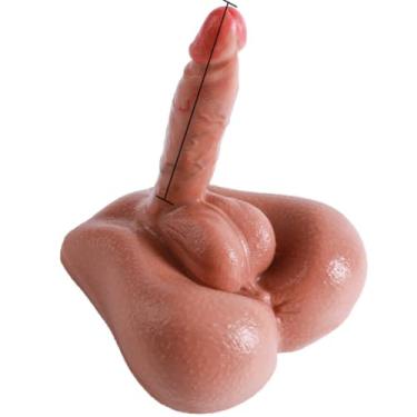 Imagem de Masturbador Formato Quadril Masculino com Prótese Peniana
