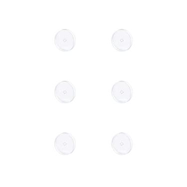 Imagem de 5 mm 6 pçs disco piercing transparente para piercing de colisão, brincos de silicone de pressão para almofadas de cura queloides kit piercing de umbigo, 5MM, gel de sílica, Sem pedras preciosas