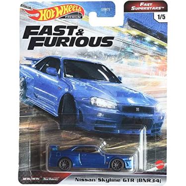 Imagem de Hot Wheels Nissan Skyline GTR, [Azul] Fast Superstars 1/5