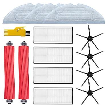 Imagem de LAIMAI Acessórios peça de reposição para Roboroc k S7 S7 MaxV Plus S7 MaxV S7+ T7 T7 Plus Robô Aspirador de pó Escova Principal, Filtro e Escova Lateral