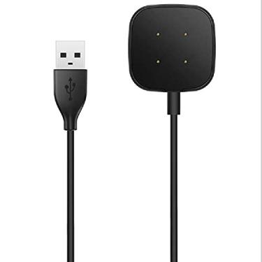 Imagem de MOOKEENONE 1 x suporte carregador para relógio inteligente Fitbit, substituição 5V 100 cm base de carregamento para relógio inteligente cabo carregador de dados USB