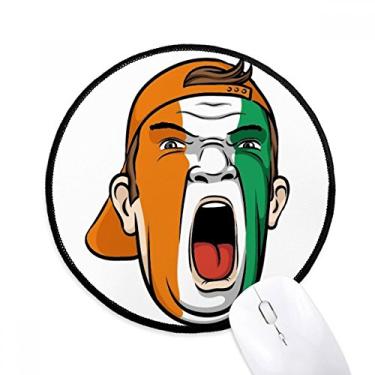 Imagem de Coate D'Ivoire Boné de maquiagem facial tapete de mouse desktop escritório tapete redondo para computador