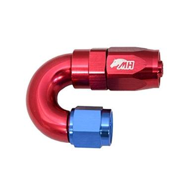 Imagem de Conexão 6AN / AN6 Curva 180° graus para Mangueira Aeroquip - American (Azul e Vermelha)