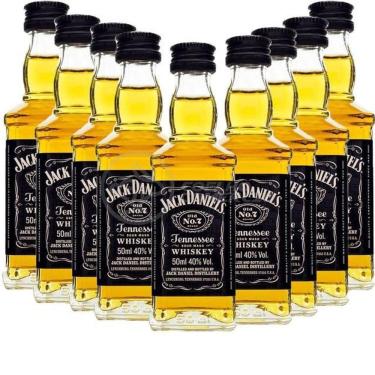 Imagem de Kit 9 Miniatura Whisky Uísque Jack Daniels Nº7 Original 50Ml
