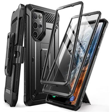Imagem de SUPCASE Capa externa para Samsung Galaxy S22 Ultra (6,8 polegadas) 5G [Unicorn Beetle Pro] com 2 frontais (sem protetor de tela + protetor de tela) Edição 2022 (preto)