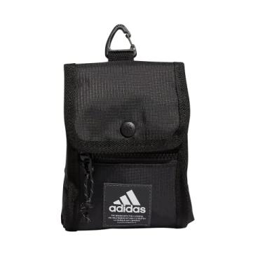 Imagem de adidas Bolsa de pescoço transversal para viagem e festival, preta, tamanho único, Preto, One Size, Bolsa de pescoço transversal para viagem e festival