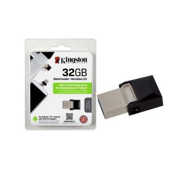 Imagem de Pendrive Smartphone Kingston DTDUO3/32GB dt Micro Duo 32GB USB e Micro USB 3.0 otg