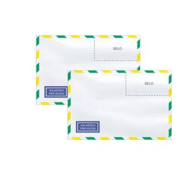 Imagem de Envelope Carta Aéreo Branco Cof015 114X162mm Scrity 1000Un