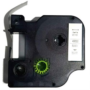 Imagem de Fita D1 45022 Compativel para Rotulador DYMO 12mm Prata