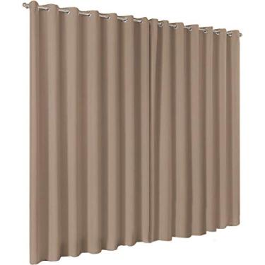 Imagem de Cortina Blackout Em Tecido 4 00 X 2 50 Corta Luz Cor:Avelã