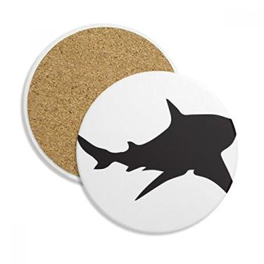 Imagem de Caneca, copo, copo, peixe, biologia, tubarão, preto, oceano, proteção de mesa, pedra absorvente