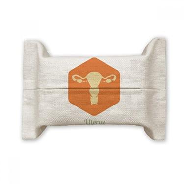 Imagem de Bolsa de linho de algodão e linho para órgãos internos do útero