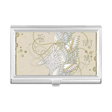 Imagem de Flower Wing Japan Ukiyo-e Leaves Porta-cartão de visita Carteira de bolso