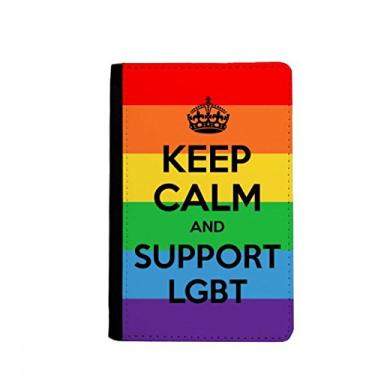 Imagem de Carteira Gay LGBT Transgênero Bandeira Bissexual LGBT Porta-passaporte Notecase Burse Carteira Porta-cartão