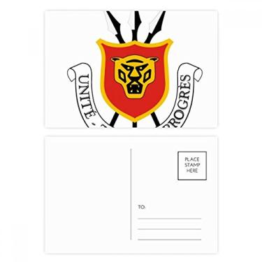 Imagem de Bujumbura Burundi – Conjunto de cartões postais nacionais com emblema de aniversário