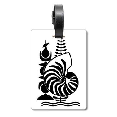 Imagem de Nova Caledônia Emblema Nacional Bolsa de Mala Etiqueta Cartão de Bagagem Scutcheon Etiqueta