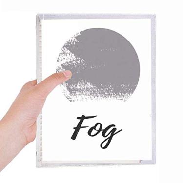 Imagem de Mark Abstract Plants Caderno com estampa de arte de folhas soltas diário recarregável