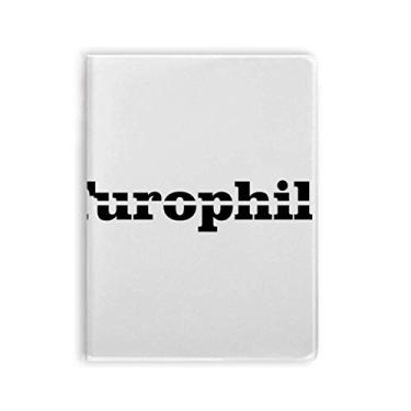 Imagem de Palavra elegante turophile Art Deco presente moderno capa de chiclete diário capa macia