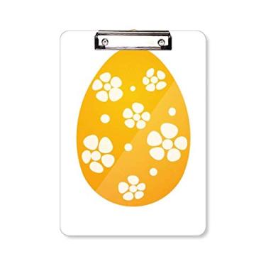 Imagem de Prancheta de desenho de ovo amarelo Festival da Páscoa Religião Placa de apoio A4