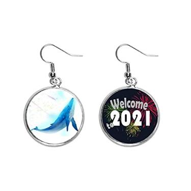 Imagem de Brincos Cetáceo Ocean Lazurely Fish Ear Pendants Jewelry 2021 Blessing