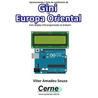Imagem de Apresentando A Lista Do Coeficiente De Gini Da Europa Oriental Com Display Lcd Programado No Arduino