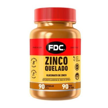 Imagem de Zinco Quelado 10Mg Com 90 Cápsulas - Fdc - Fdc Vitaminas