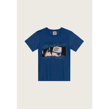 Imagem de Infantil - Camiseta Brandili Sasuke Uchiha Azul-Marinho Brandili 25490 menino