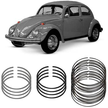 Imagem de Jogo Anel Segmento Volkswagen Fusca 1300 68 a 84 Metal Leve