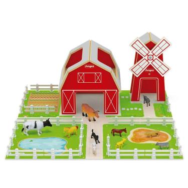 Imagem de Fazendinha Casa e Moinho - Brinquedo em Madeira Junges
