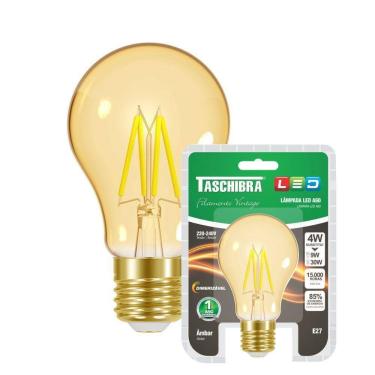 Imagem de Lâmpada Led Filamento A60 E27 Dimerizavel Taschibra 220v
