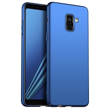 Imagem de Capa para Samsung Galaxy A8 (2018) / Galaxy A8 Plus (2018) GOGODOG Capa Completa Ultra Fina Fosca Antiderrapante Resistente a Riscos para Samsung A8 / A8+ (A8, Azul)
