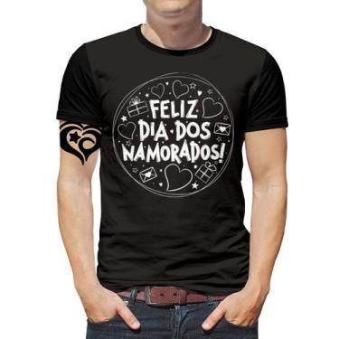 Imagem de Camiseta Dia Dos Namorados Casal Plus Size Masculina Blusa U - Alemark