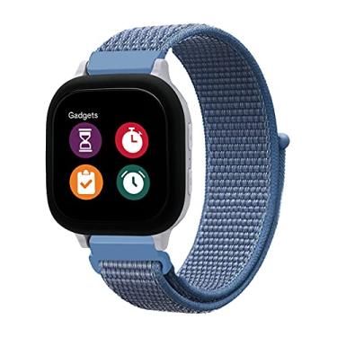 Imagem de NOLIKO Compatível com relógio Gizmo Gabb 3 2 1 de substituição para crianças, meninos e meninas, acessórios esportivos de nylon de 20 mm de tamanho pequeno para relógio Verizon Gizmo Gadget, azul capa