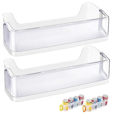 Imagem de (Pacote com 2) DA97-08348A atualizado, caixa de prateleira de porta de geladeira compatível com peça de geladeira Samsung RS265TDRS RS25H5111BC RS25H5111SR Porta, para DA63-05215A Samsung substituição