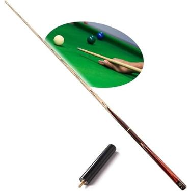 Imagem de Tacos de sinuca de 58 polegadas - tacos de madeira com pontas de bilhar taco de bar para casa - para jogos e esportes acessórios de mesa de bilhar (taco de sinuca)