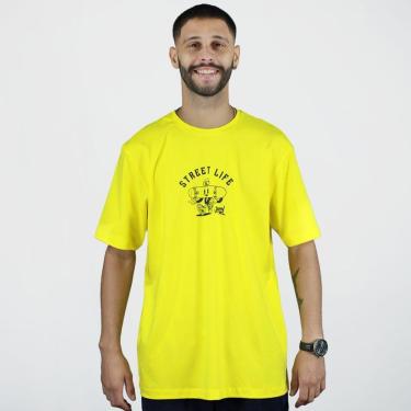 Imagem de Camiseta John Roger Street Life Amarelo-Unissex