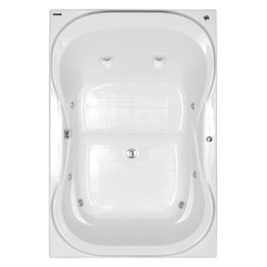 Imagem de Banheira Hidromassagem Astra Due Maggiore Luxo 150cmx120cmx44cm - 04 Jatos Gel Coat P3 Com Aquecedor 110V