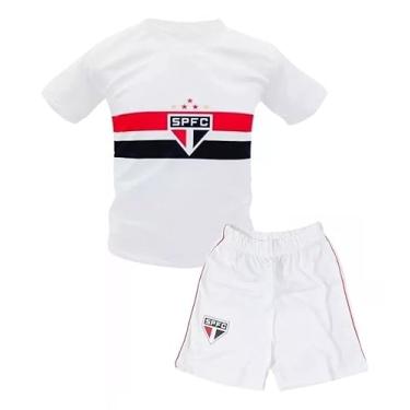 Imagem de Uniforme de Futebol Infantil do São Paulo, Branco, Oficial (10-11 anos)