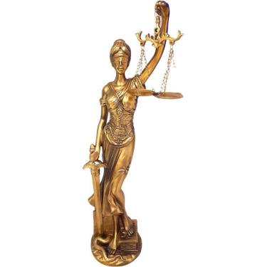 Imagem de Estátua Dama Da Justiça Têmis Deusa 40 cm Símbolo Do Direito
