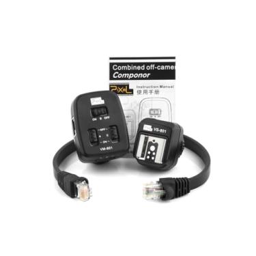 Imagem de PIXEL 0,98' / 0,3 m E-TTL Off Camera Flash Speedlite Sync Cord Hot Shoe Cord Compatível com Canon T8i, T7i, T6, T6i, T6s, T5, T5i, SL3, 90D, 80D, 77D, 70D, 6D, 5D, M3, M5, M6 etc, Substitui OC-E3