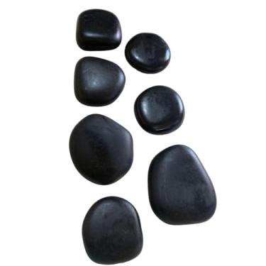 Imagem de Kit de Pedras Quentes Vulcânicas para Massagem - 7 Unidades - Terapia Relaxante e Alívio de Tensão Muscular