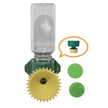 Imagem de Alimentador Roso com Serrilhado, Jogo tampinhas e Garrafinha com Bebedor (Verde)