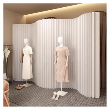 Imagem de Biombos e Divisórias Divisor De Sala De Escritório Doméstico, Painel De Papel Dobrável, Divisória De Tela De Privacidade, Divisor De Parede Flexível, Comprimento Retrátil De 6,56 A 22,96 Pés(500x240cm